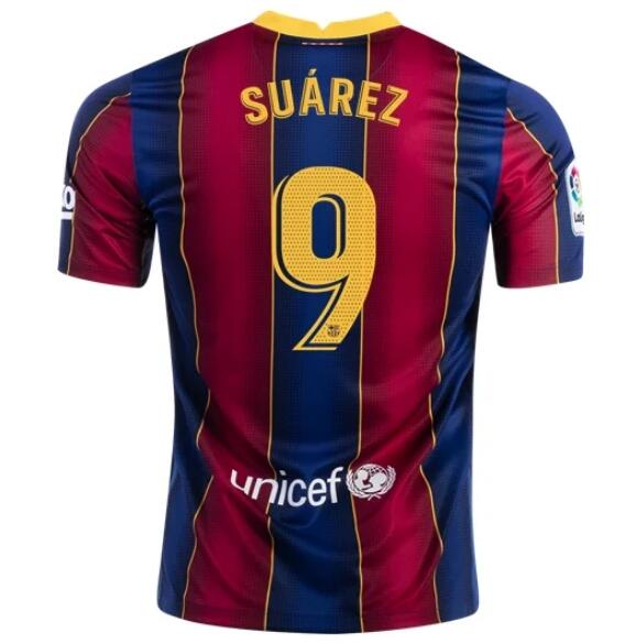 Barcelona Home Kit Soccer Jersey LUIS SUÁREZ #9 2020/21